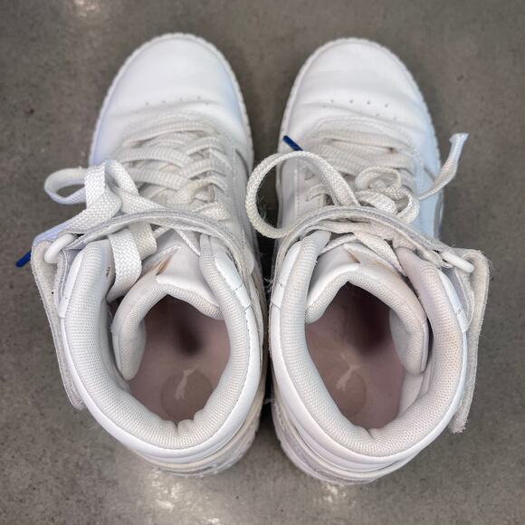 PUMA Carina 2.0 Mid High top white sneakers Youth Girls size 4 shoes - Picture 7 of 9